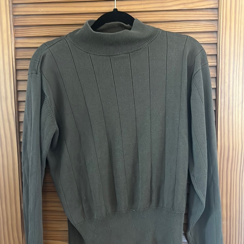 Dressbarn Brown Turtle Neck Sweater